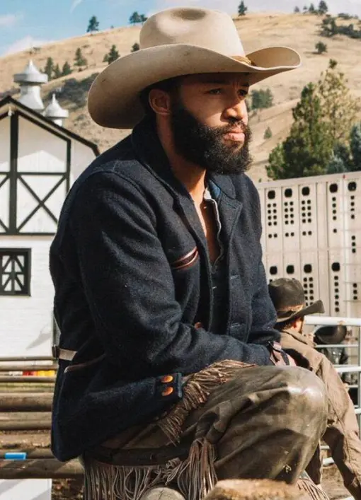 Yellowstone Colby Jacket | Navy Blue Denim mean image