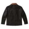 Men’s Hickory Quilted Waxed Suede Leather Jacket