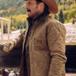 Yellowstone John Dutton Quilted Brown Jacket - Josh Lucas Edition