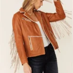 Women's Fringe Leather Jacket – Birchwood Design