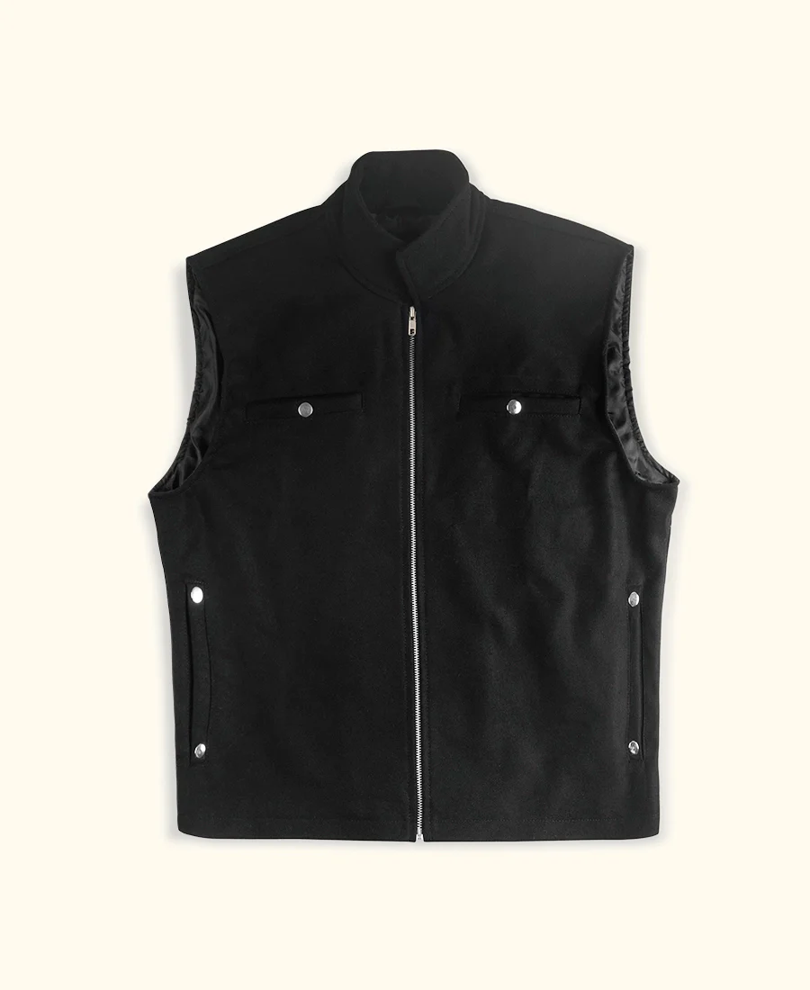 yellowstone rip wheeler black wool vest