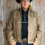 The Longmire Vintage Brown Leather Jacket