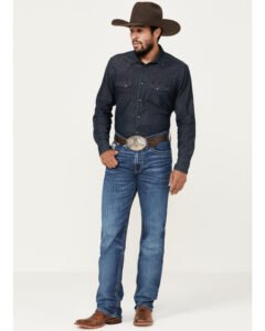 Western Cowboy Denim Pants (3)