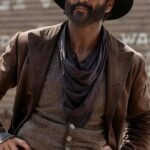 Yellowstone 1883 James Dutton Brown Leather Long Coat
