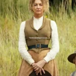 Yellowstone 1883 Margaret Dutton Brown Leather Vest