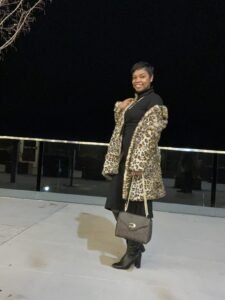 Yellowstone Beth Dutton Faux Fur Leopard Coat Customer Review Images (8)