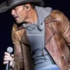 Yellowstone Origin 1883 James Dutton Brown Leather Trench Coat (1)