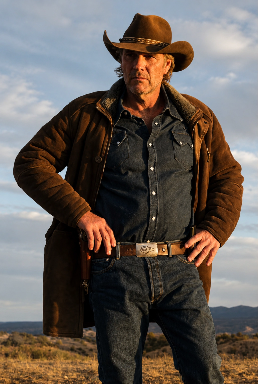 Longmire Robert Taylor Walt Classic Brown Coat