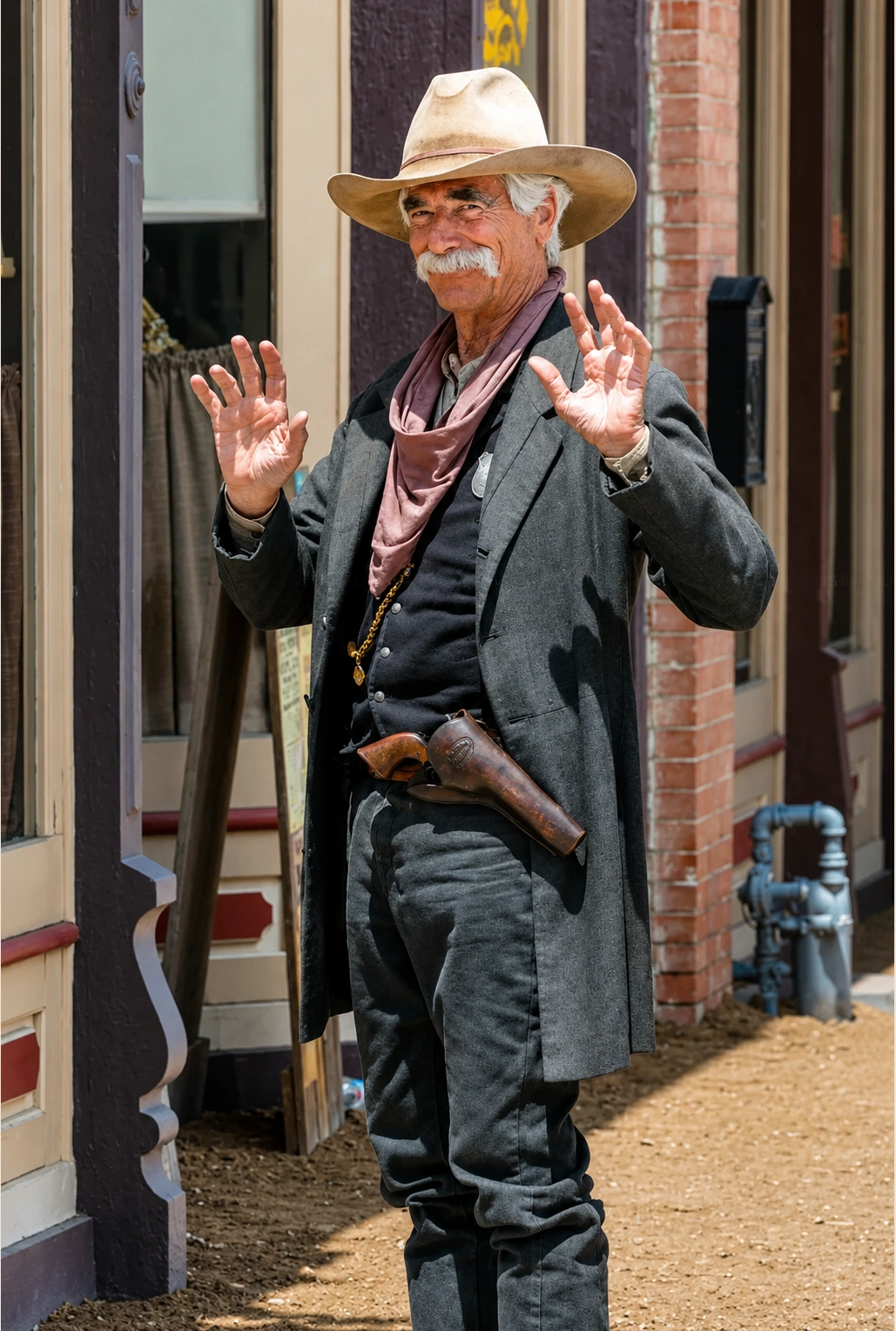 Shea Brennan Grey Coat Yellowstone 1883