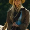 Yellowstone 1883 Elsa Dutton Western Brown Trench Coat