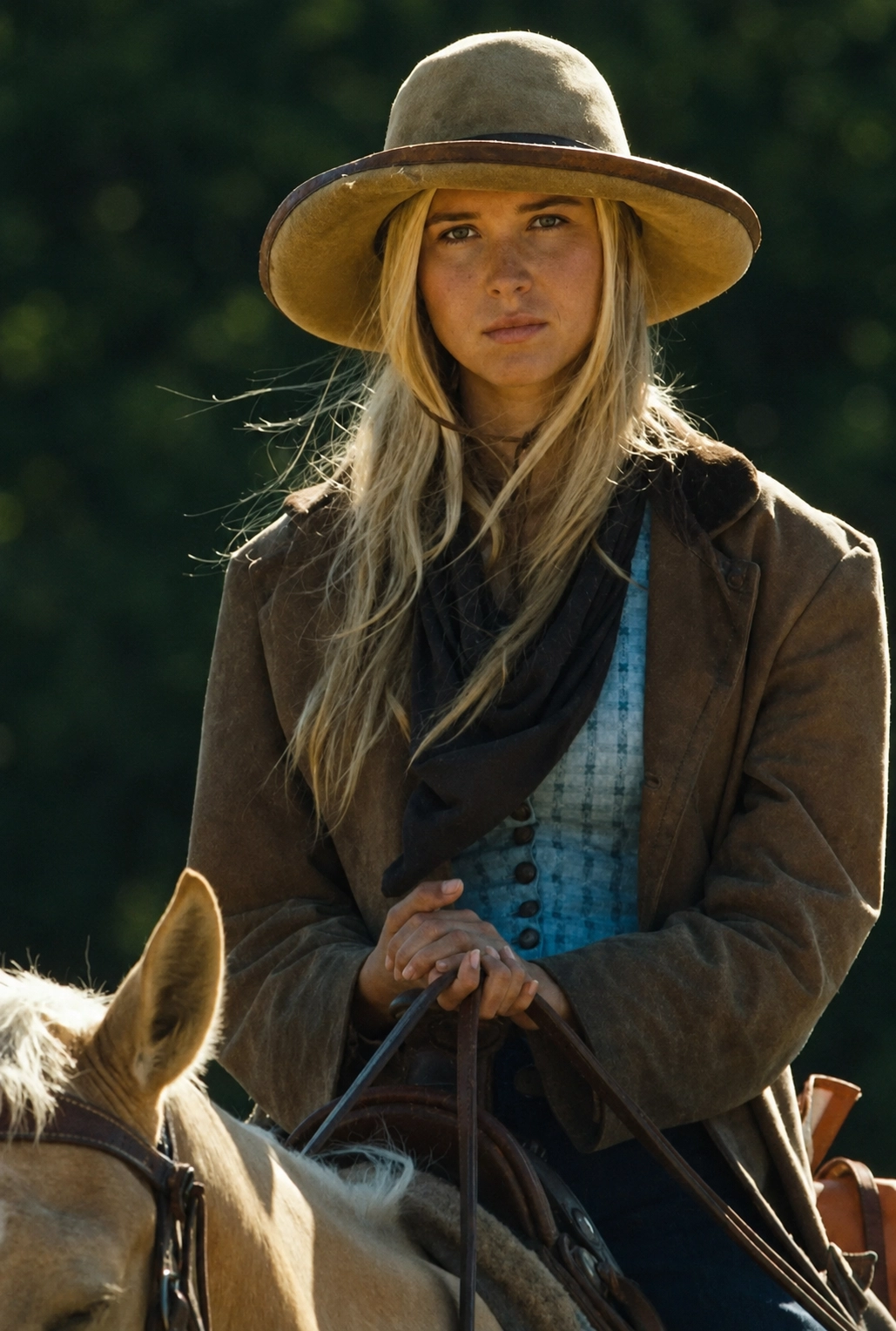 Yellowstone 1883 Elsa Dutton Western Brown Trench Coat