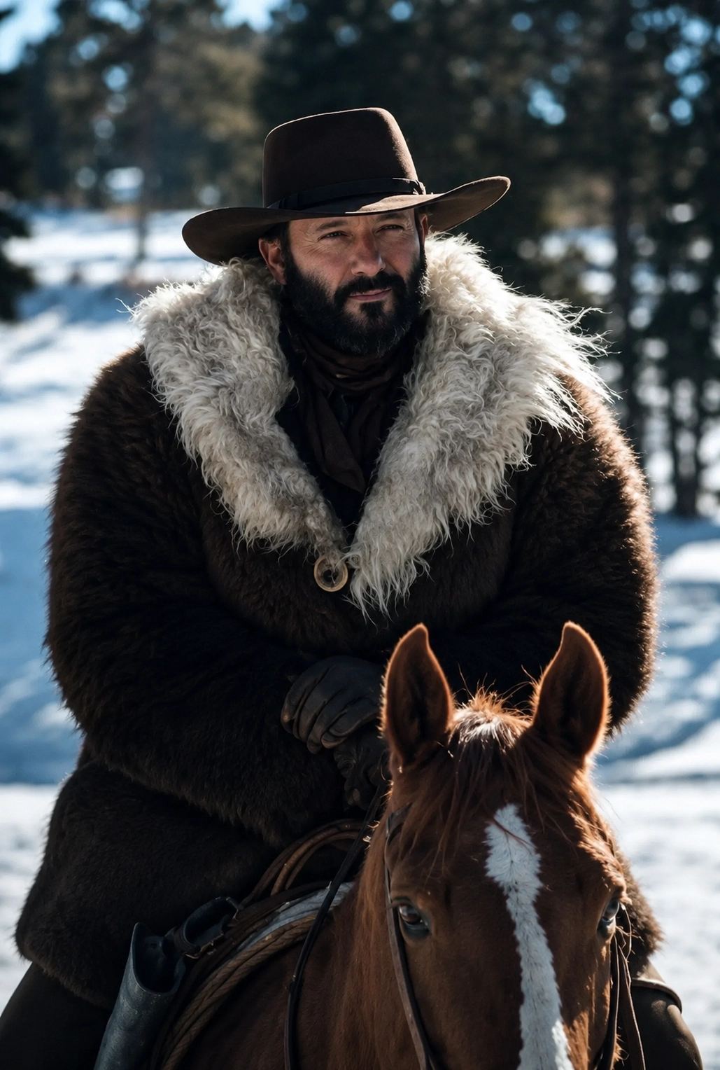 James Dutton Yellowstone 1883 Rustic Brown Fur Coat