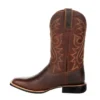 Men’s PU Leather Western Motorcycle Boots with Totem Pattern (1)