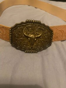 Neutral Style Niutou Buckle Designer Belt