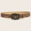 Retro Cowboy Wind Belt with Western Buckle (4)
