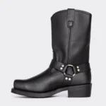 Retro Western Cowboy Boots for Men – Mid Calf, Slip-On Style
