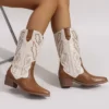 Vintage Western Women’s Leather Pointy Heel Boots (1)