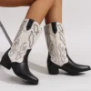 Vintage Western Women’s Leather Pointy Heel Boots (4)