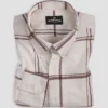 Men's Oakridge Brown & White Tartan Brushed Flannel Shirt