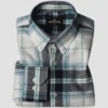 Timberline Blue-Green Plaid Flannel Shirt