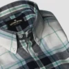 Timberline Blue-Green Plaid Flannel Shirt Western Apparel Shirt (5)
