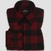 Men's Crimson Ridge Redline Checkered Flannel Shirt