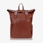 Chestnut Dual-Access Leather Backpack