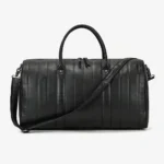 Cityscape Leather Weekender Duffel Bag