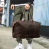 Elegant Vintage Leather Duffle (1)