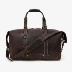 Elegant Vintage Leather Duffle Bag