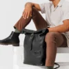 MidnightTopRollTravelerBlackLeatherDaypack_4