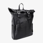 Midnight Voyager Leather Laptop Backpack