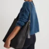 Sleek Black City Tote Leather Bag (1)