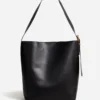 Sleek Black City Tote Leather Bag (3)