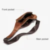 Tan Leather Crossbody Saddle Bag (1)