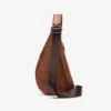 Tan Leather Crossbody Saddle Bag (4)