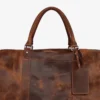 Vintage Charm Leather Duffle Bag (2)