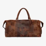 Vintage Charm Leather Duffle Bag