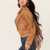 Dust Trail Fringe Moto Jacket – Camel Western Cool (1)