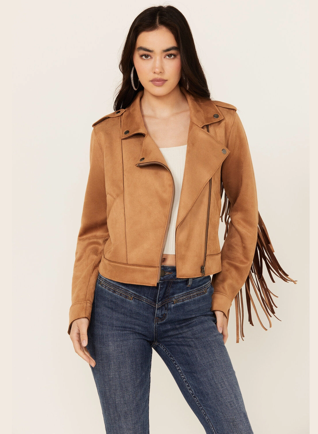 Dust Trail Fringe Moto Jacket – Camel Western Cool (2)