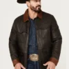 Outlaw Edge Leather Jacket – Black & Brown Western Style (2)