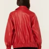 Scarlet Range Leather Jacket – Bold Western Red (1)