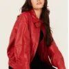 Scarlet Range Leather Jacket – Bold Western Red (2)