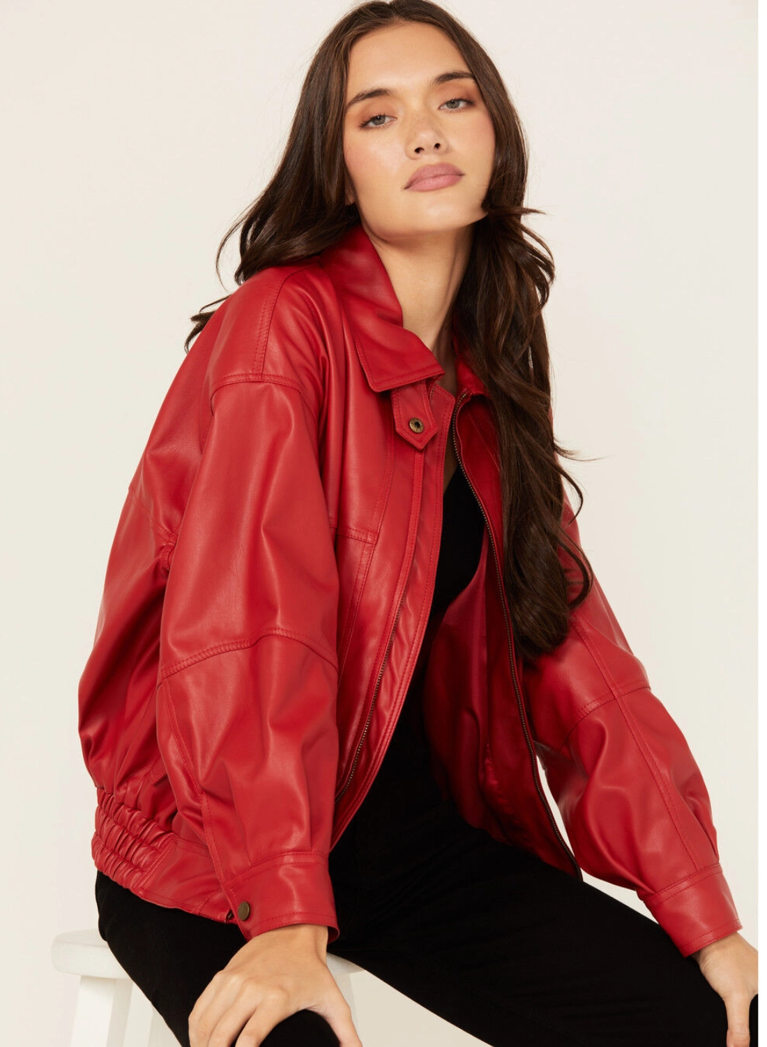 Scarlet Range Leather Jacket – Bold Western Red (2)
