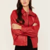 Scarlet Range Leather Jacket – Bold Western Red (3)