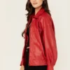 Scarlet Range Leather Jacket – Bold Western Red (4)