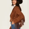 Sierra Mist Suede Jacket – Soft Western Elegance for Women (1)