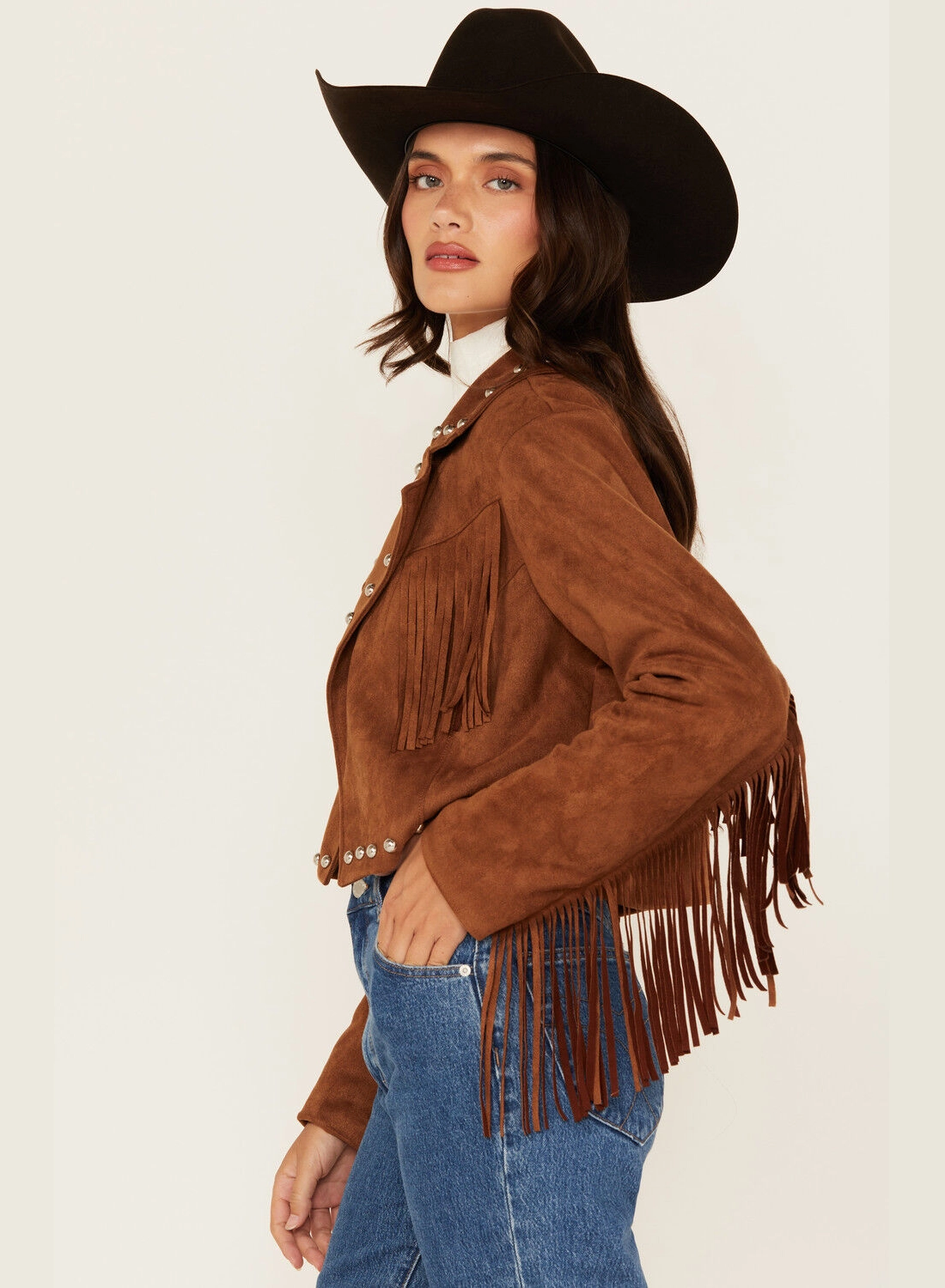 Sierra Mist Suede Jacket – Soft Western Elegance for Women (1)