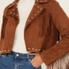 Sierra Mist Suede Jacket – Soft Western Elegance for Women (4)