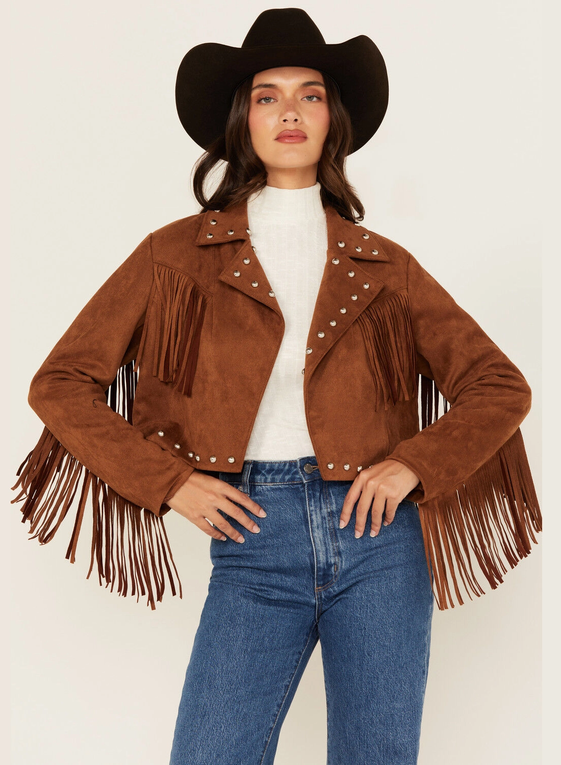 Sierra Mist Suede Jacket – Soft Western Elegance for Women (5)